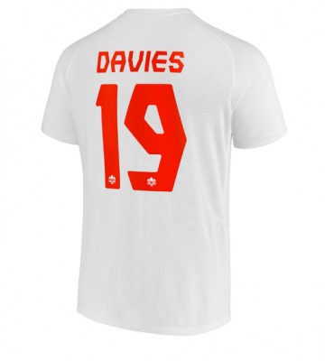 Kanada Alphonso Davies #19 Bortatröja VM 2022 Kortärmad
